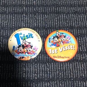 Disney 1st Visit Celebration Buttons